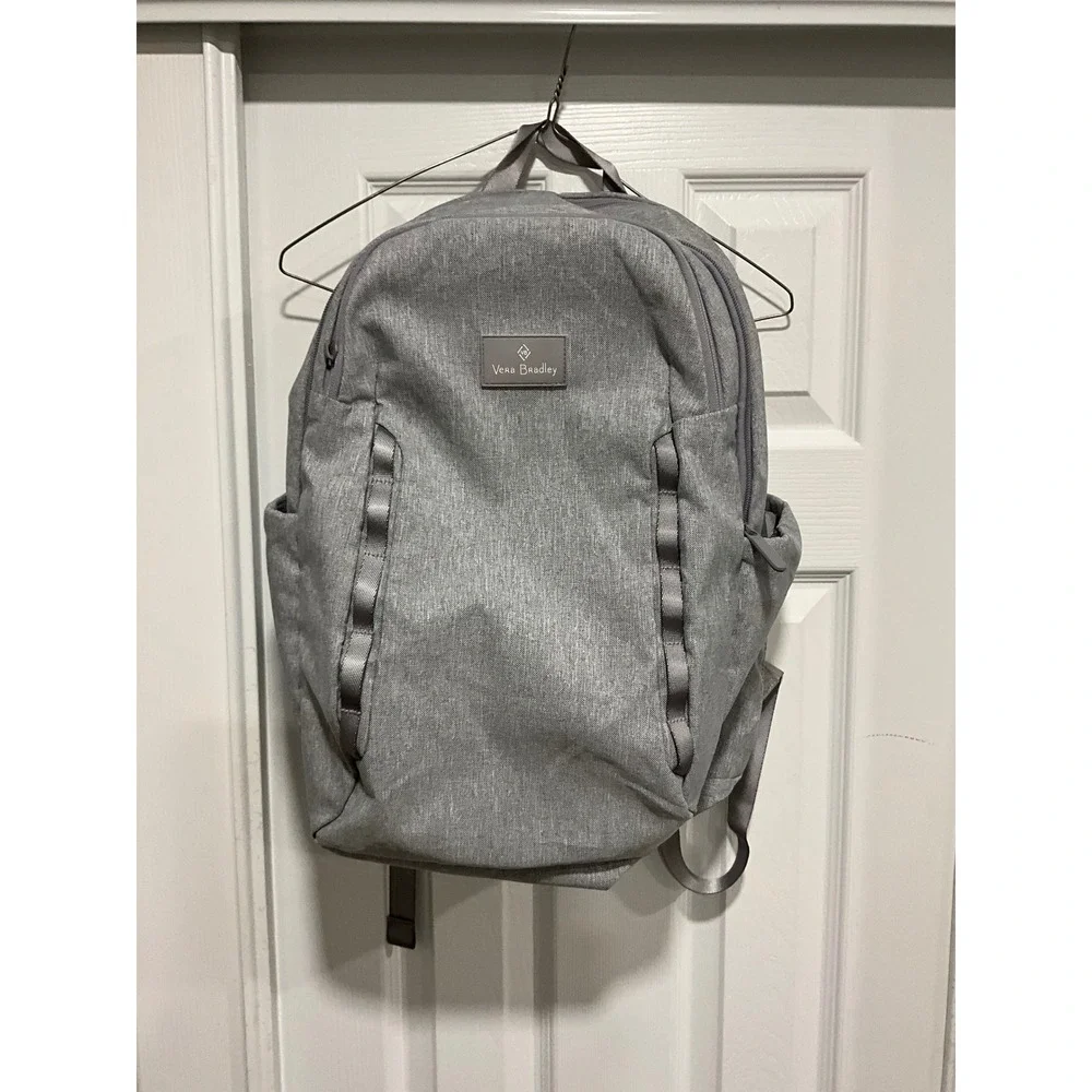 Vera Bradley | Bags | Vera Bradley Heathered Gray Backpack  display picture 3